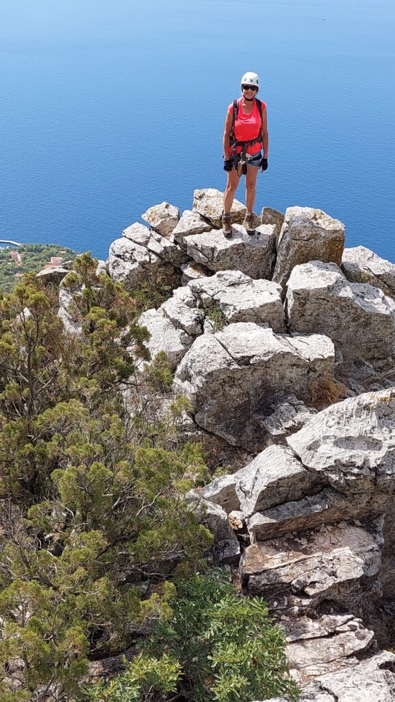Via ferrata na Hvarze - widok z góry