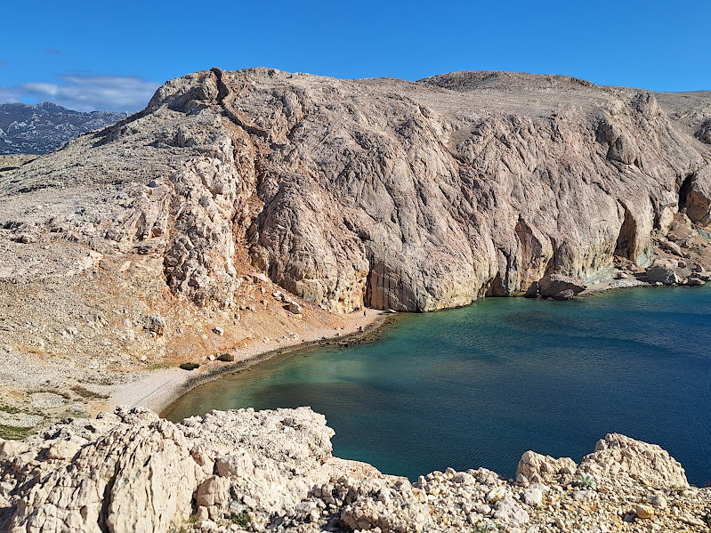 Via Ferrata Life on Mars - Widok na zatokę wyspy Pagu w Chorwacji
