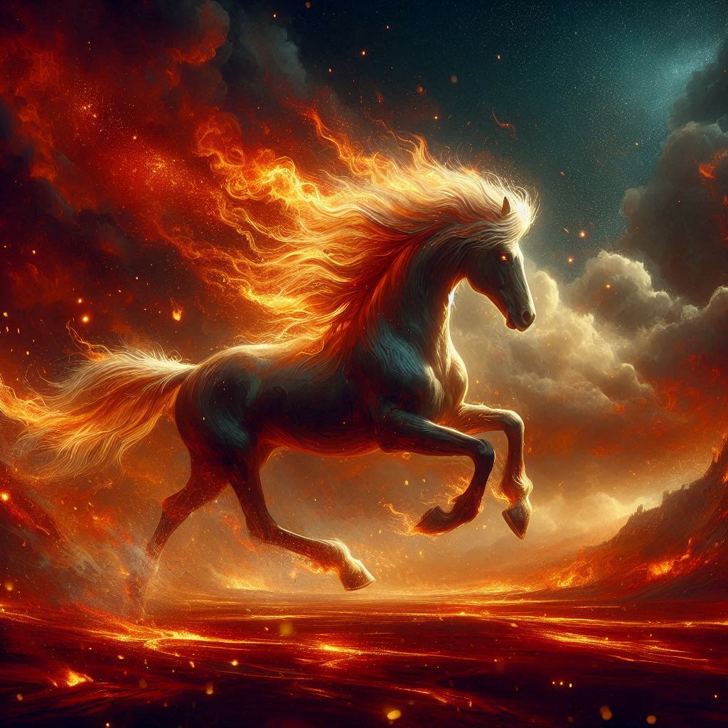 Ilustracja dotycząca Rok Ognistego Konia